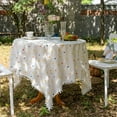 thumbnail image 6 of Korean Style Daisy Tassels Cotton Floral Tablecloth,Tea Table Decoration,Rectangle Table Cover For Kitchen Wedding Dining Room, 6 of 10