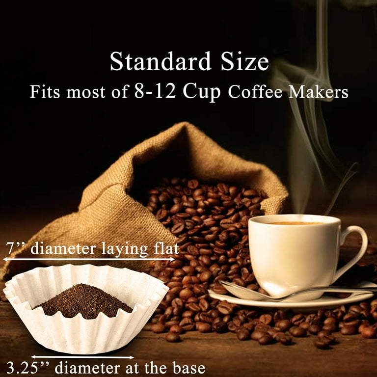 Coffee Filters 8 12 Cup Basket Coffee Filter Paper Coffee Filters 300 Pack White