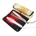 thumbnail image 2 of Hair Tools Storage with Heat Resistant Mat- Bear Eating Honey Pattern Printed Curling Iron Travel Bag/Flat Iron Case for Women, 2 of 8