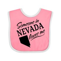 Inktastic Someone in Nevada Loves Me Boys or Girls Baby Bib