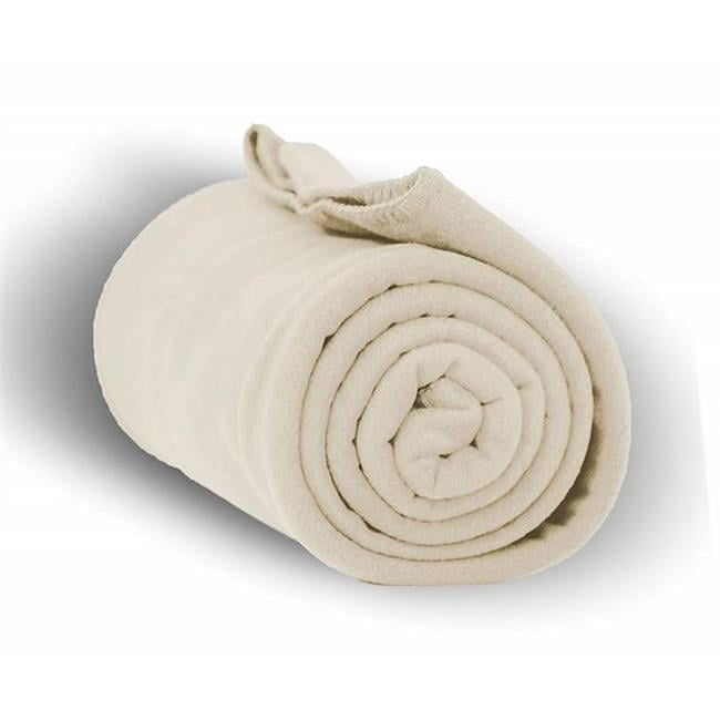 Comfortcreator Heavy Weight Fleece Blanket Throw Cream 50 X 60 In. Case Of 24 Other 50 X 60 In