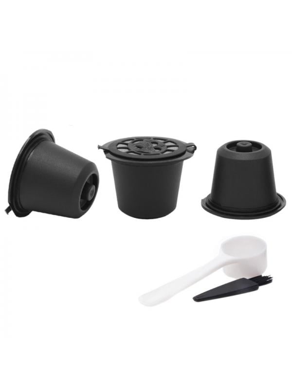3Pcs/Set Reusable Coffee Capsule Filters for Nespresso with Spoon and