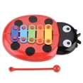 thumbnail image 3 of Musical Toy, Safe Educational Toys Cartoon Ladybug Shape Colorful Xylophone Toy, For Baby Kids, 3 of 8