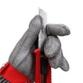 thumbnail image 3 of Anti-cutting Gloves,2PCS Safety Cut Proof Stab Resistant Stainless Steel Metal Mesh Butcher Glove Work Glove High Performance Level 5 Protection (1 PC is Cotton Gloves), 3 of 7