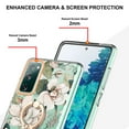 thumbnail image 3 of For Samsung Galaxy S20 FE Floral Case with Ring Holder Kickstand - Slim and Lightweight, Military-Grade Shockproof Protection, Women & Girls' Style Case Designed for Galaxy S20 FE, White Flower, 3 of 5