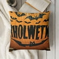 thumbnail image 3 of Halloween Decor Pillow Covers  Halloween Fall Black Decorative Throw Pillows Scary Pumpkin Bats Pillow Cases Home Outdoor Sofa Couch Cushion Covers for Halloween Decorations (lumbar), 3 of 5