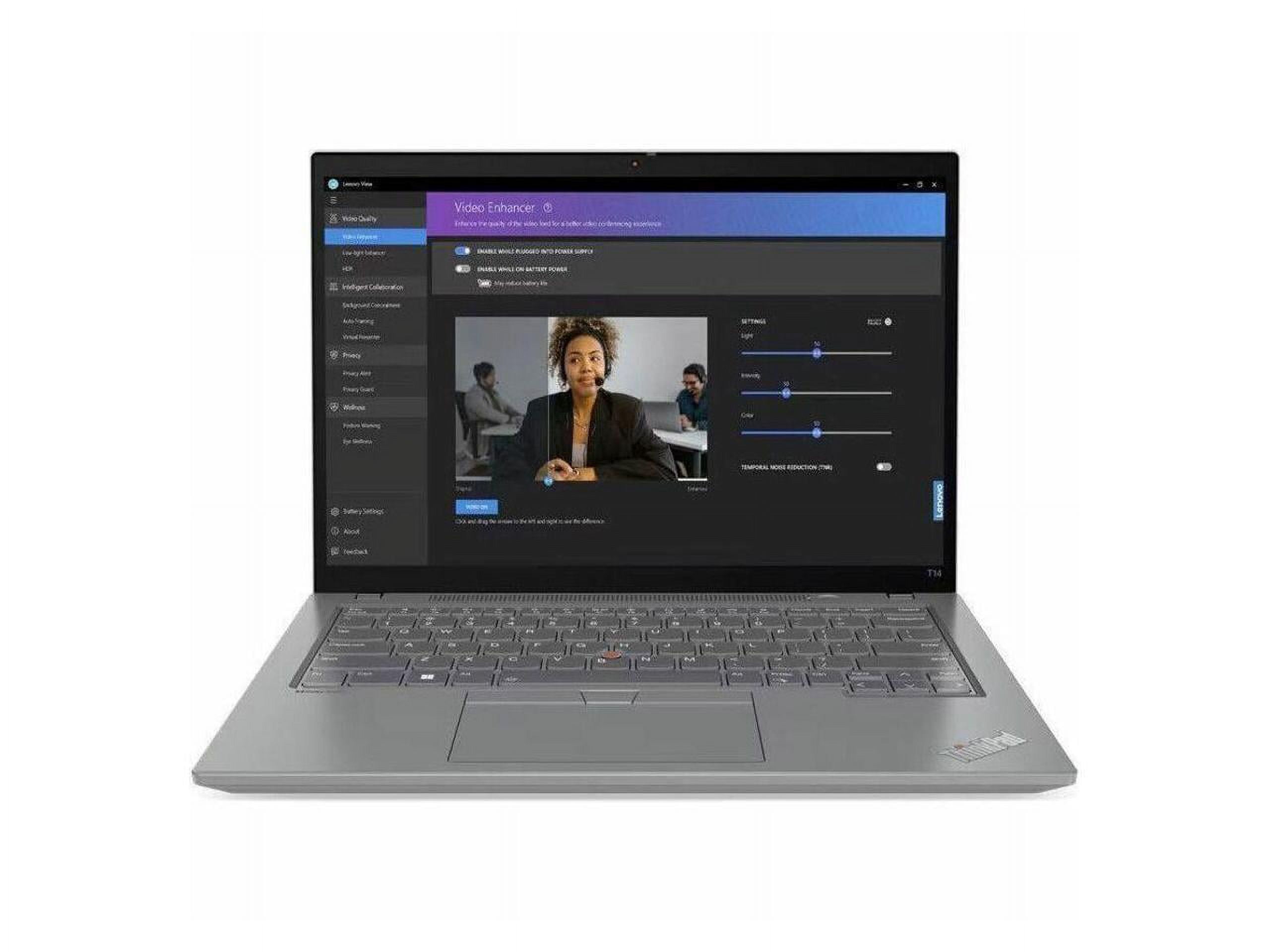 Lenovo ThinkPad T14 Gen 4 21HD0029US 14" Notebook - WUXGA - 1920 x 1200 - Intel Core i5 13th Gen i5-1345U Deca-core (10 Core) - 16 GB Total RAM - 16 GB On-board Memory - 512 GB SSD - Storm Gray -