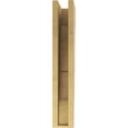 thumbnail image 4 of 4"W x 8"D x 24"H Thin Asheboro Rough Cedar Woodgrain TimberThane Corbel, Primed Tan, 4 of 6