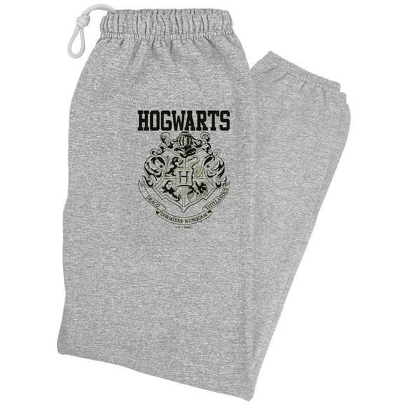 Harry Potter Hogwarts Athletic Unisex Jogger Sweatpants for Men and Women, Athletic Heather, Small