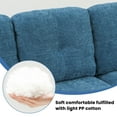 thumbnail image 6 of Aukfa 103" Sectional Sofa with Storage Ottoman, L Shape Couch for Living Room, Left Facing Chaise, Flannel, Blue, 6 of 11