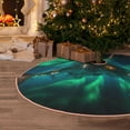 thumbnail image 5 of Rateoe Northern Lights Pattern Christmas Tree Skirt with Ties , Christmas Tree Decorations, Farmhouse Christmas Decor Xmas Holiday Decorations-30", 5 of 6