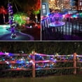 thumbnail image 3 of Morttic 2 Pack Solar Fairy Lights Outdoor , Each 66ft 200 LED Christmas Solar Lights Waterproof, 8 Modes Copper Wire Lights for Garden Tree Patio Wedding Party Decorations,, 3 of 18