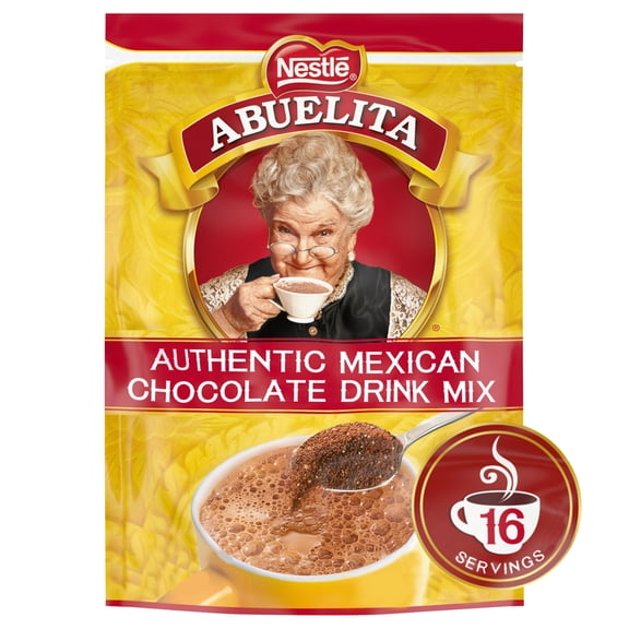 Nestle Abuelita Mexican Style Instant Hot Chocolate Cinco de Mayo Food Drink Mix, 11.287 oz, 16 Pack, Resealable Bag​