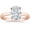 Rose Gold, variant on 1 Carat Oval Cut Solitaire Diamond Engagement Ring (I Color VS2-SI1 Clarity) Rose Gold Size: 7.5