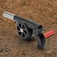 thumbnail image 4 of Yucurem Hand Crank Fan Air Blower Lightweight Barbecue Fire Bellows Tools Camping Kitchen Utensils (Black), 4 of 8