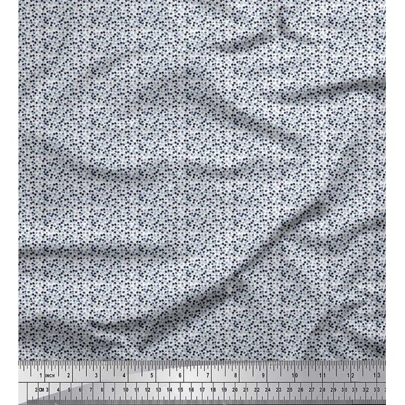 Soimoi Viscose Chiffon Fabric Artistic Floral Shirting Print Fabric by The Yard 42 Inch Wide