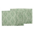 thumbnail image 3 of S4Sassy Green Leaves & Damask Floral Washable Printed Dining Reversible Tablemats With Napkins Set, 3 of 3