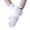 White, variant on Skpblutn Glove Solid Color Short Stretch Ceremonial Dance Gloves Purple One Size