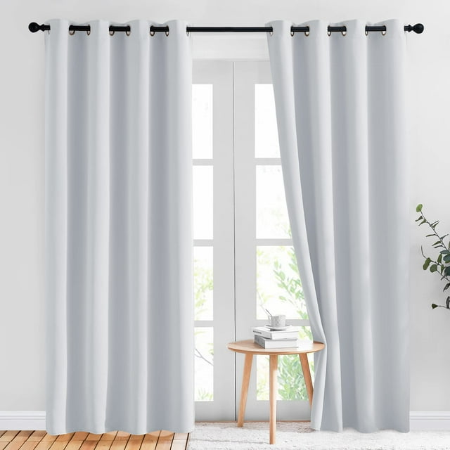 Cortinas térmicas NICETOWN para oscurecer habitaciones, 2 paneles, 132 x 213 cm