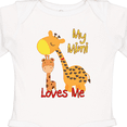 thumbnail image 4 of Inktastic My Mimi Loves Me Giraffe Boys or Girls Long Sleeve Baby Bodysuit, 4 of 5