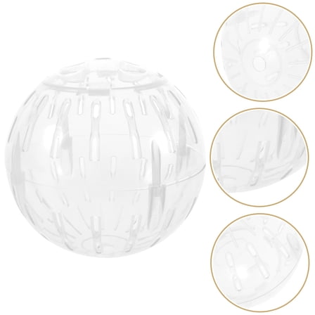 HEANUJJ Gerbils Running Balls Hamster Exercise Toys Plastic White 1Pack for Pet Owners