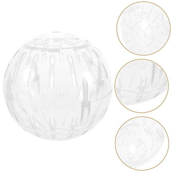 HEANUJJ Gerbils Running Balls Hamster Exercise Toys Plastic White 1Pack for Pet Owners
