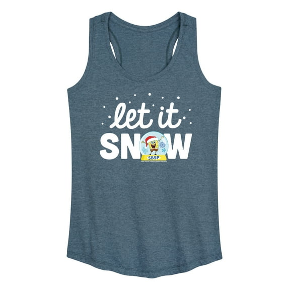SpongeBob SquarePants - Let It Snow - Women's Racerback Tank Top