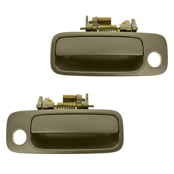 TRQ Door Handle Beige Exterior Front LH RH Pair for Toyota Lexus Camry ES300 DHA33069
