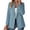 Light Blue, variant on Tqcoqu Womens Casual Blazer Jacket,Gold Button Long Sleeve Work 0ffice Blazer,Lapel Open Front Jacket,Black Women's S-XXXL