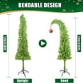 thumbnail image 3 of ZpigToor 5FT Lime Green Christmas Tree Bendable Artificial Christmas Tree Whimsical Christmas Tree for Indoor Christmas Party Decor Whimsical Decor (5 FT), 3 of 6