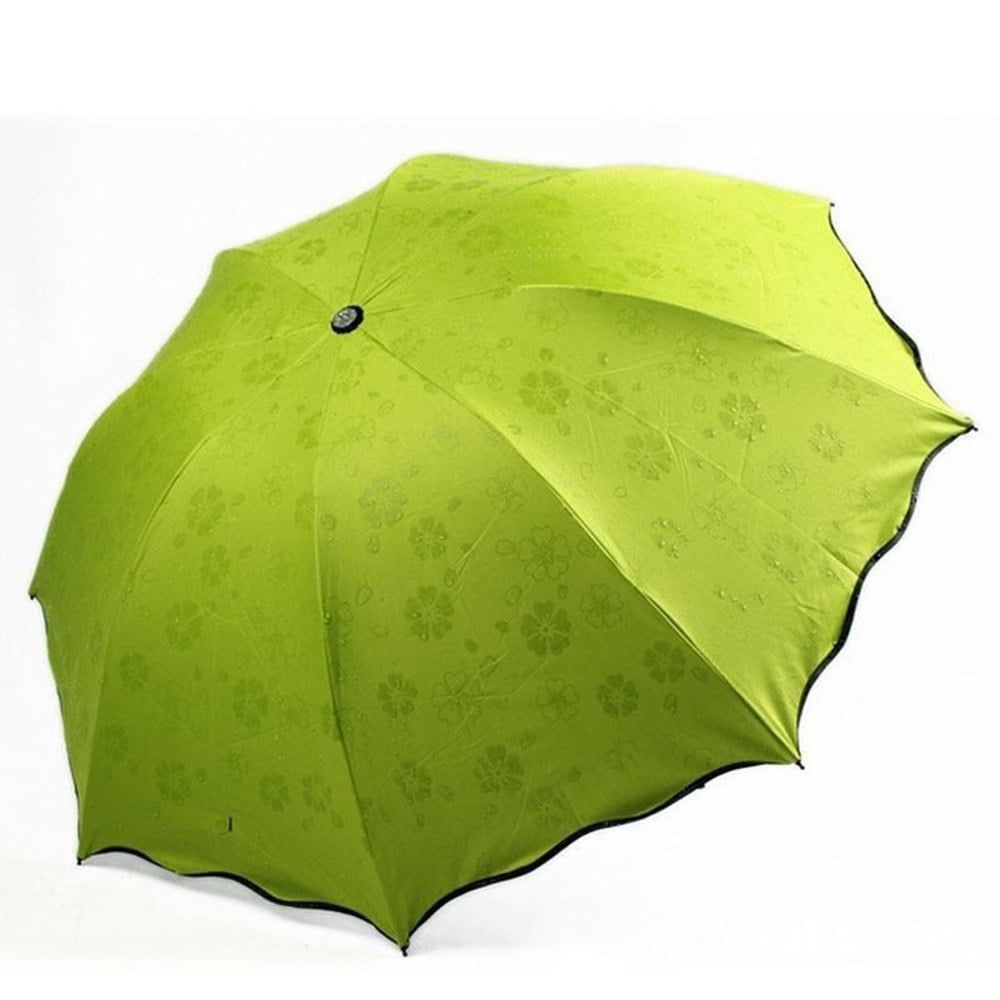 Windproof UV Protection Flower Design Folding Umbrella