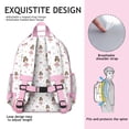 thumbnail image 5 of Ballet Princess Pattern Backpack for School,Cute School Bag,Schoolbag with Adjustable Shoulder Straps & Padded Back,15.25"x11.5"x5.25", 5 of 5