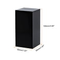 thumbnail image 2 of Unique Bargains 2'x2'x4' Jewelry Display Riser Polished Acrylic Cube Display Stand Block Collection Showcase, Black, 2 of 5