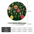 thumbnail image 2 of Bingfone Christmas Print Bone China Dinner Decorative Plates,Handmade Ceramic Dinner Plate with Stand for Home Club-7in, 2 of 6