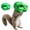 Green, variant on Rongyun Dinosaur Head Squirrel Feeder - Hanging Squirrel Feeders for Outside, T-Rex Squirrels Feeders, Squirrel Boxes Backyard Patio Garden (Green)