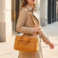 thumbnail image 5 of BadPiggies Crossbody Bag for Women Men, Nylon Waterproof Shoulder Purse Messenger Bag Lightweight Pocketbooks - Yellow, 5 of 9