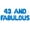 Blue, variant on Letter & Number Balloons - 43 AND FABULOUS 16" Inch Alphabet Letters Foil Mylar Balloon Birthday Party Banner (Rose Gold)