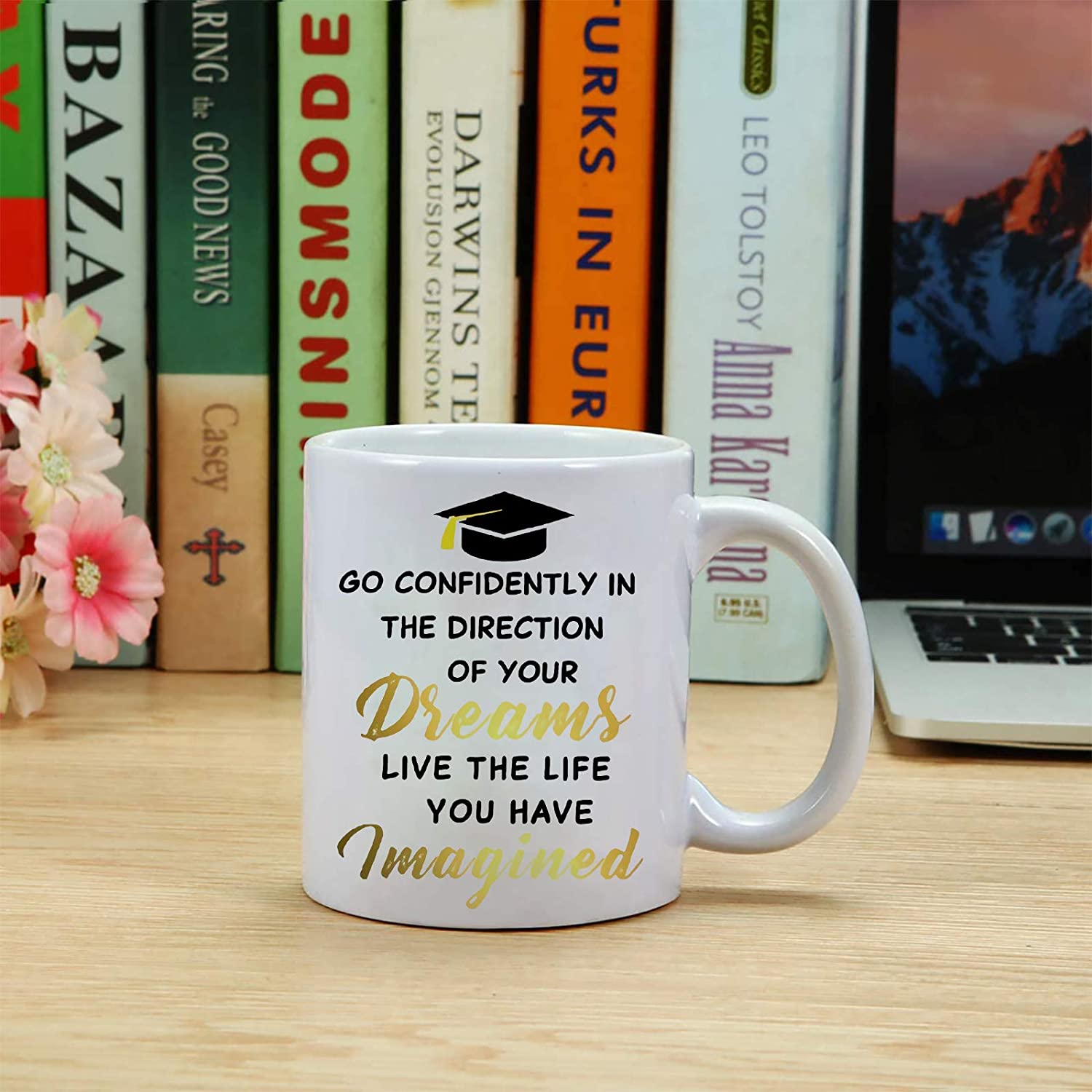 Graduation Mug Go Confidently In The Direction Of Your Dreams Live The Life You Have Imagine Graduation And Congratulations Gifts Perfect For College And High School Graduates Walmart Com Walmart Com