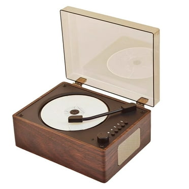 Retro CD Player Rechargeable Support CD BT USB 3.5mm AUX Portable CD Player Bluetooth-Compatible 5.0 Home Music Player A