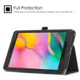 thumbnail image 6 of Fintie Case for Samsung Galaxy Tab A 8.0 2019 Without S Pen Model (SM-T290 Wi-Fi, SM-T295 LTE), Slim Vegan Leather Folio Stand Cover, Black, 6 of 7