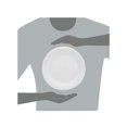 thumbnail image 6 of Concorde Foam Plate 9" dia, White, 125/Pack, 4 Packs/Carton, 6 of 6