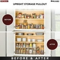 thumbnail image 4 of Rev-A-Shelf 9" Pullout Organizer, 2 Tier Shelf, 5WU2-9N3-1, 4 of 7