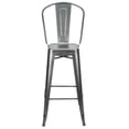 thumbnail image 3 of Tolix Bar Stool Charcoal - Hi Gloss - With Back, 3 of 8