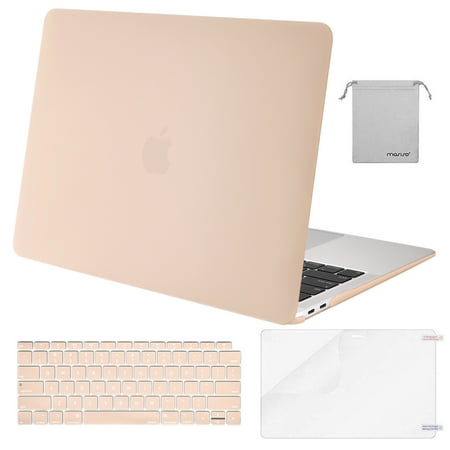 Mosiso MacBook Air 13 inch Case 2020 Release A2337 M1 A2179 Hard Cover Shell for New Air 13 inch + Keyboard Cover, Camel