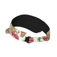 thumbnail image 2 of Sikiie Fall harvest truck pumpkin Sun Visor Hat Adjustable Velcro Golf Visor Sports Sunscreen Visor Hat for Outdoor Activities, 2 of 7