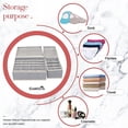 thumbnail image 4 of Drawer Organizer Foldable Non-woven Underwear Storage Bra Socks Compartment Storage Box Dividers Clothes Storage Space Saving, 4 of 5