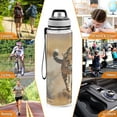 thumbnail image 7 of Cheetah Leopard Running 32oz Sports Water Bottles Leakproof Tritan Bottle with Straw BPA Free Clear Bottle for Fitness Gym Outdoor Cycling, 7 of 7
