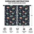 thumbnail image 2 of Blackout Kids Curtains,Dark Blue Dinosaurs Space Pattern Childrens Insulated Curtains Set Of 2,Bedroom Essentials,Toddler Room Decor 52"x84", 2 of 5