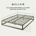 thumbnail image 2 of Mellow Ace of Base Metal Platform Low Profile Bed Frame, Round 12 Inch, King, 2 of 12