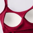 thumbnail image 5 of Annhoo Women Camisole Tank Top Adjustable Strap Crewneck Plain Sleeveless Spaghetti with Bra Going Out Clothes, 5 of 6